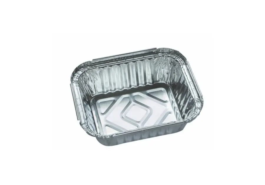 149mm x120mm x 48mm Foil Tray wit Papaer Lids Pk10