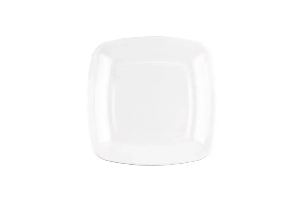 305mm White Square Serving Platter Pk2