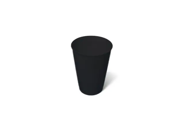 380ml Reusable Tumbler Black Pk10