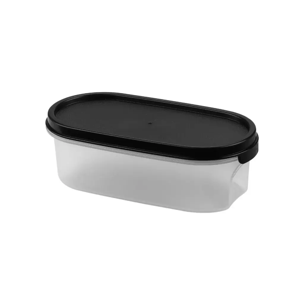 500ml Dry Food Container w/Black Lid Pk1