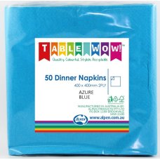 Azure Blue Dinner Napkin 40X40cm 2Ply P50