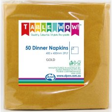 Gold Dinner Napkin 40X40cm 2Ply P50