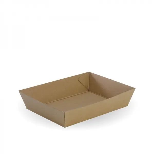 300 #3 KRAFT CORRUGATED FOOD TRAY 180*134*45