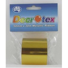 MET.RIBBON 50MMX30M GOLD